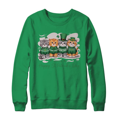 St Patrick's Day Cats Lucky Cat Festive Irish Cute Shamrocks Shirt & Sweatshirt | teecentury