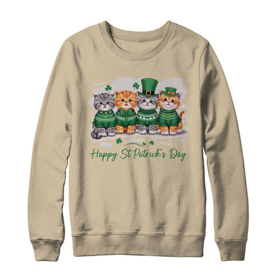 St Patrick's Day Cats Lucky Cat Festive Irish Cute Shamrocks Shirt & Sweatshirt | teecentury