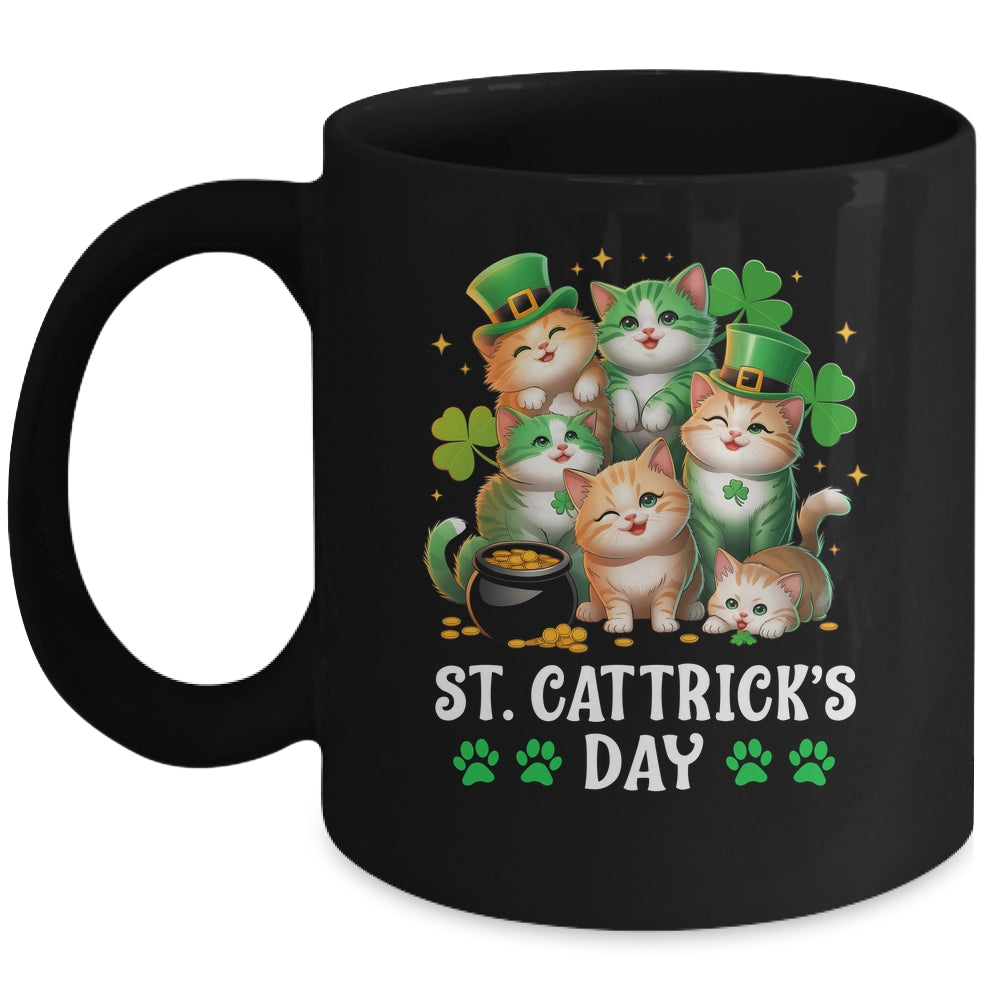 St Patricks Catricks Day Cats Saint Pattys Women Men Kids Mug | teecentury