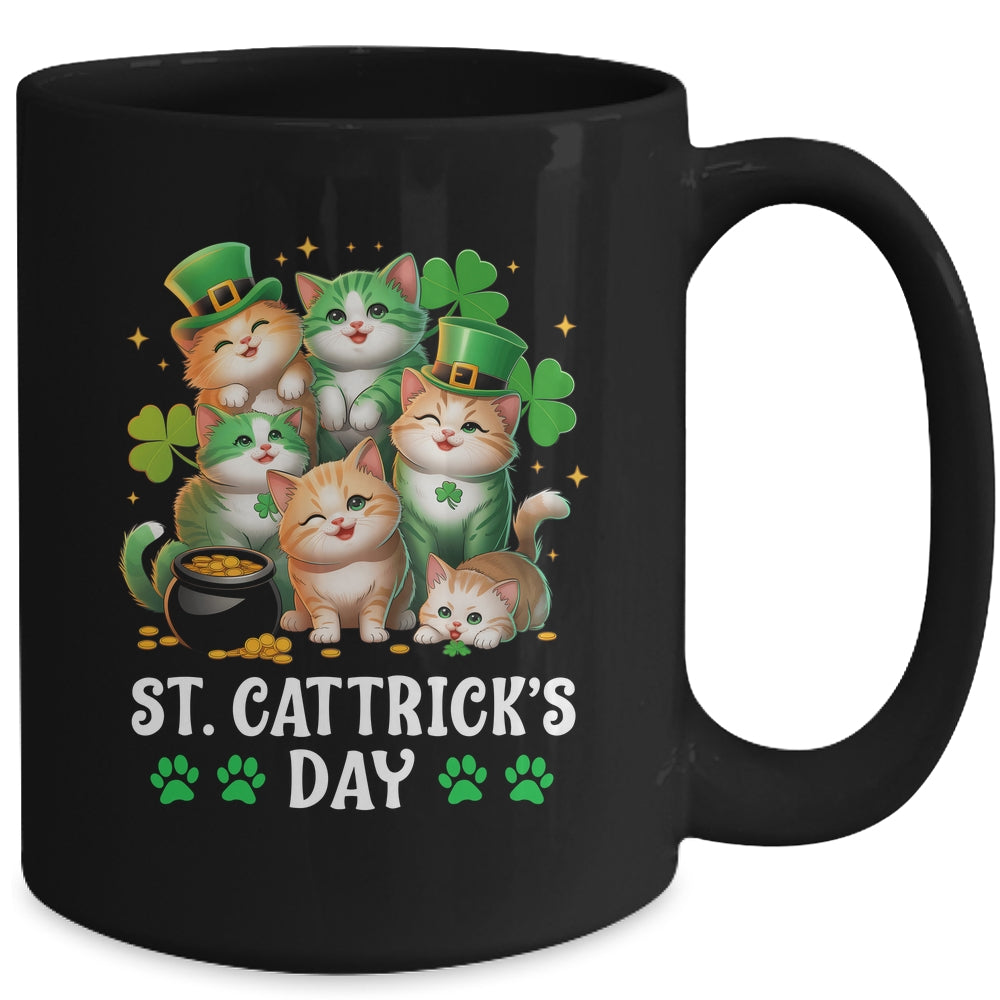 St Patricks Catricks Day Cats Saint Pattys Women Men Kids Mug | teecentury