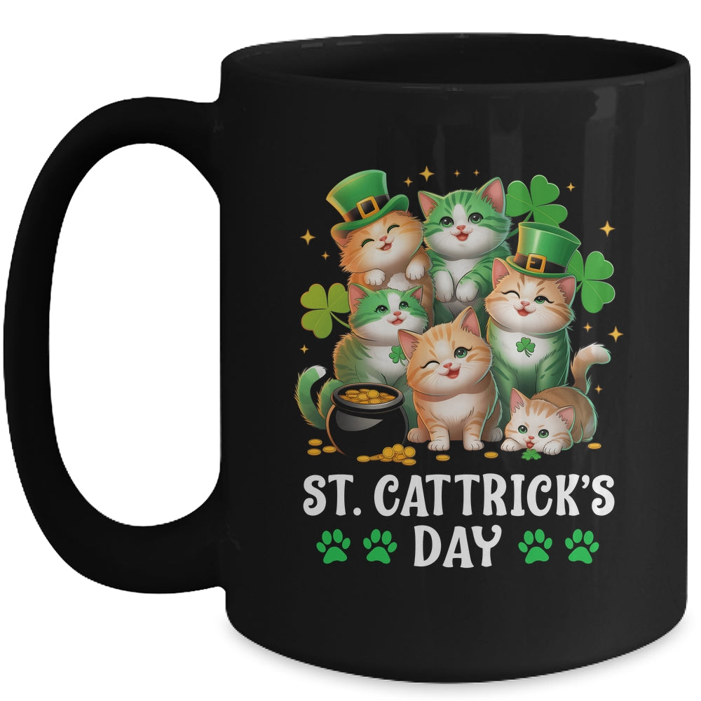 St Patricks Catricks Day Cats Saint Pattys Women Men Kids Mug | teecentury