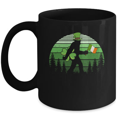 St Patricks Day Bigfoot Irish Shamrock Clover Leaf Mug | teecentury