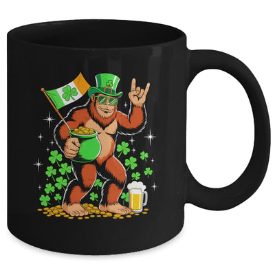 St Patricks Day Bigfoot Sasquatch Shamrock Men Women Kids Mug | teecentury
