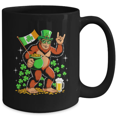 St Patricks Day Bigfoot Sasquatch Shamrock Men Women Kids Mug | teecentury