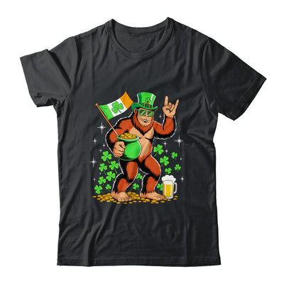 St Patricks Day Bigfoot Sasquatch Shamrock Men Women Kids Shirt & Hoodie | teecentury