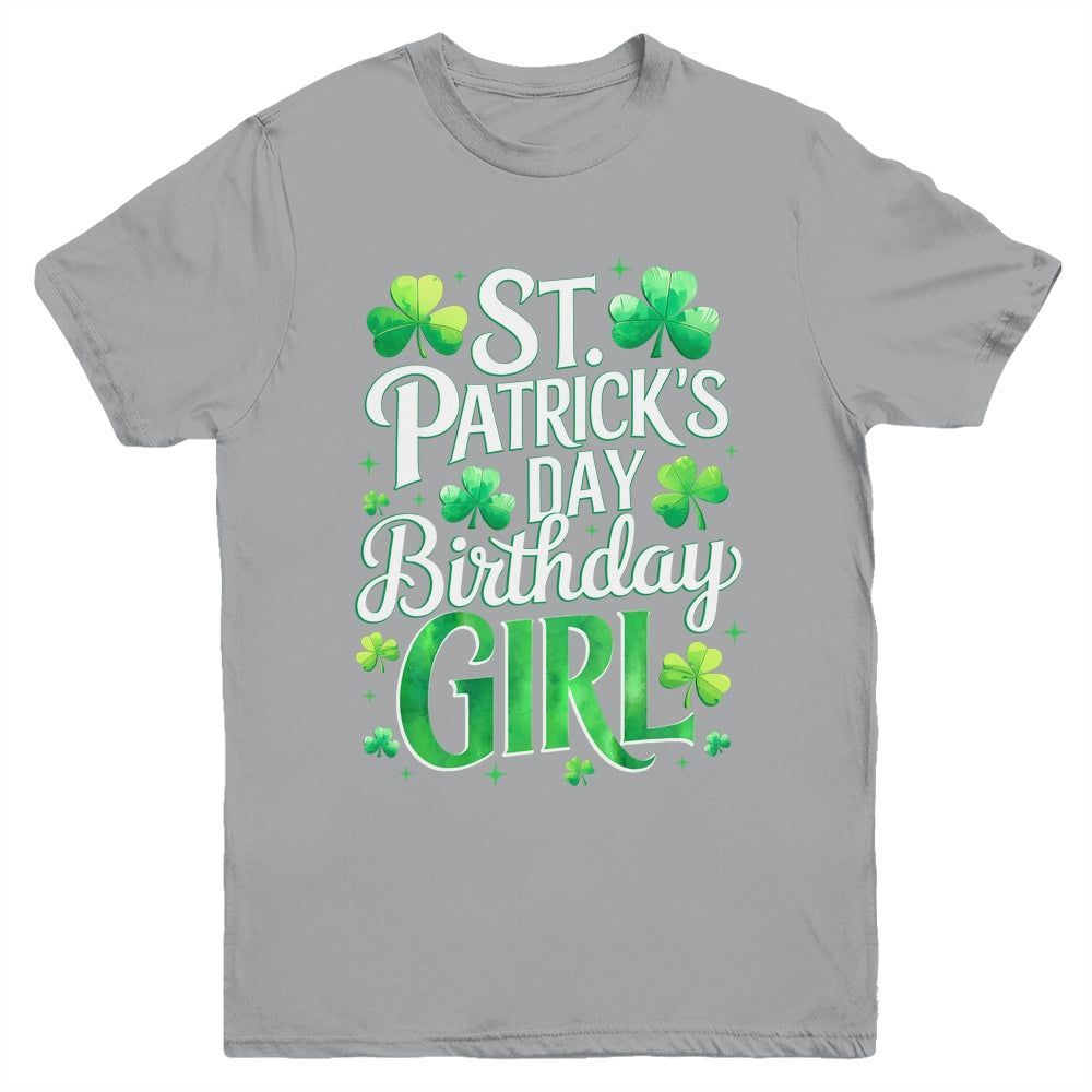 St Patricks Day Birthday Girl Born On Saint Paddys Youth Shirt | teecentury