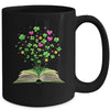 St Patricks Day Book Lover Librarian Shamrock Author Teacher Mug | teecentury