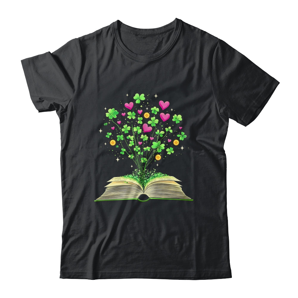 St Patricks Day Book Lover Librarian Shamrock Author Teacher Shirt & Hoodie | teecentury