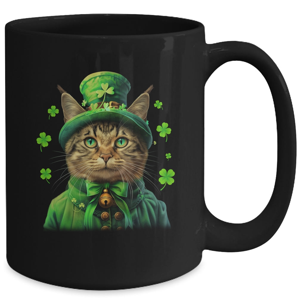 St Patricks Day Cat Shamrock For Men Women Celebration Cool Mug | teecentury