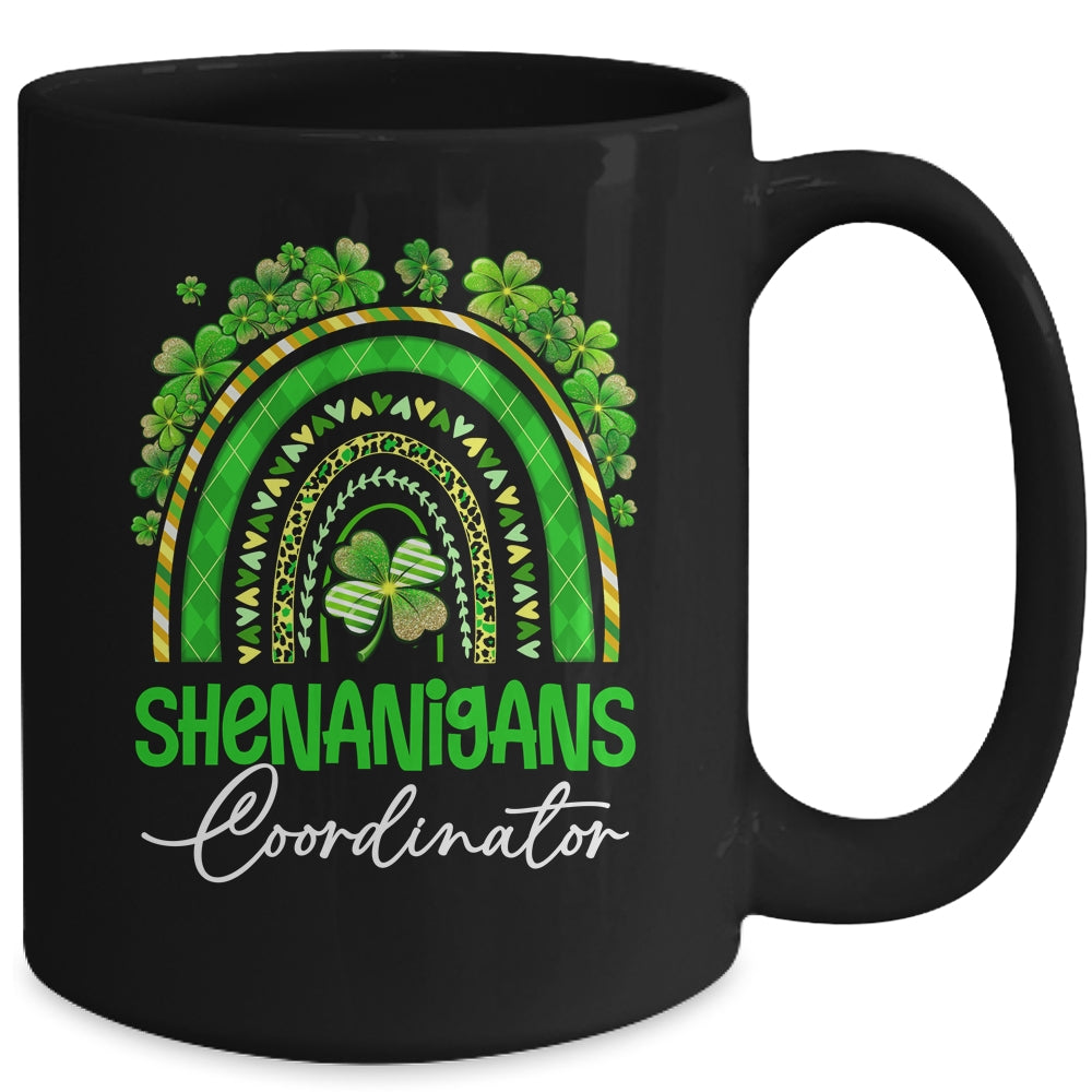 St Patricks Day Leopard Rainbow Shamrock One Lucky Nurse Mug | teecentury