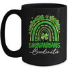 St Patricks Day Leopard Rainbow Shamrock One Lucky Nurse Mug | teecentury