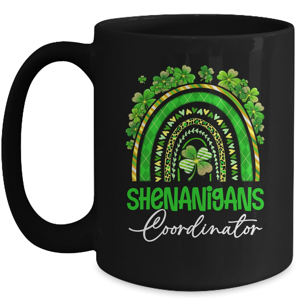 St Patricks Day Leopard Rainbow Shamrock One Lucky Nurse Mug | teecentury
