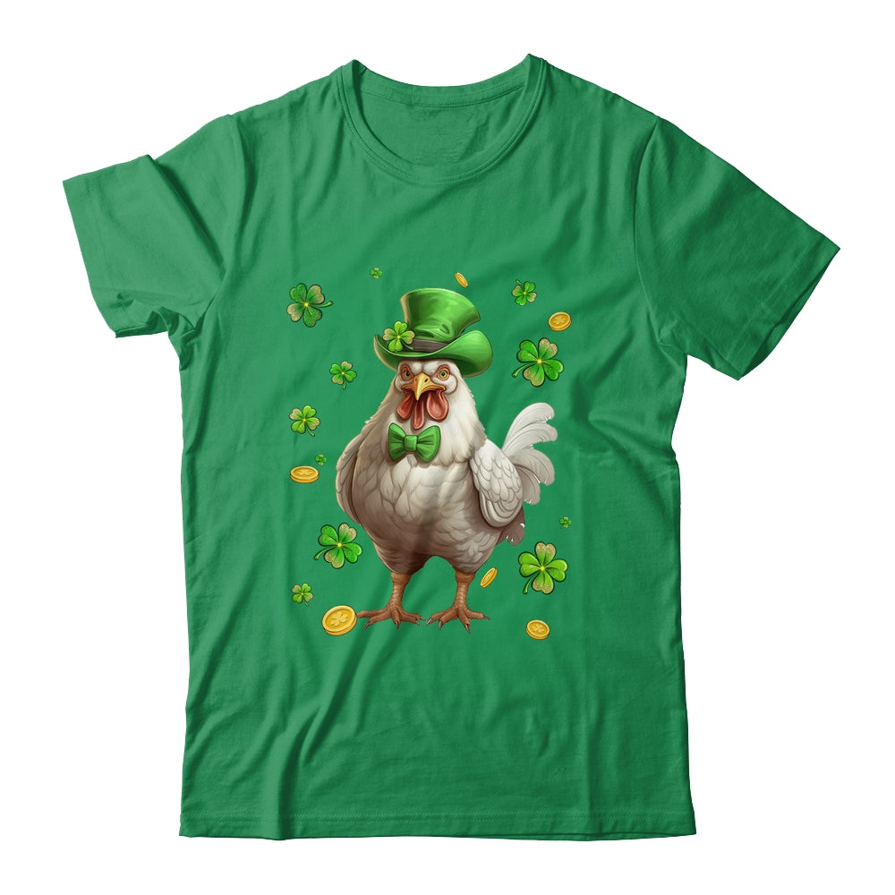 St Patricks Day Leprechaun Chicken Shamrock Lover Irish Shirt & Hoodie | teecentury