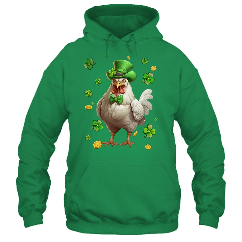 St Patricks Day Leprechaun Chicken Shamrock Lover Irish Shirt & Hoodie | teecentury
