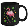 St Patricks Day Leprechaun Flamingo Shamrock Lover Irish Mug | teecentury