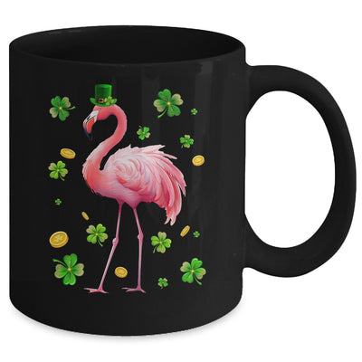 St Patricks Day Leprechaun Flamingo Shamrock Lover Irish Mug | teecentury