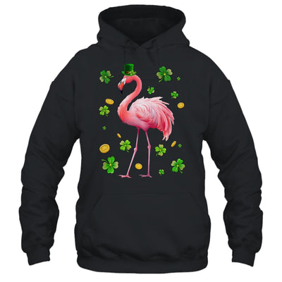 St Patricks Day Leprechaun Flamingo Shamrock Lover Irish Shirt & Hoodie | teecentury