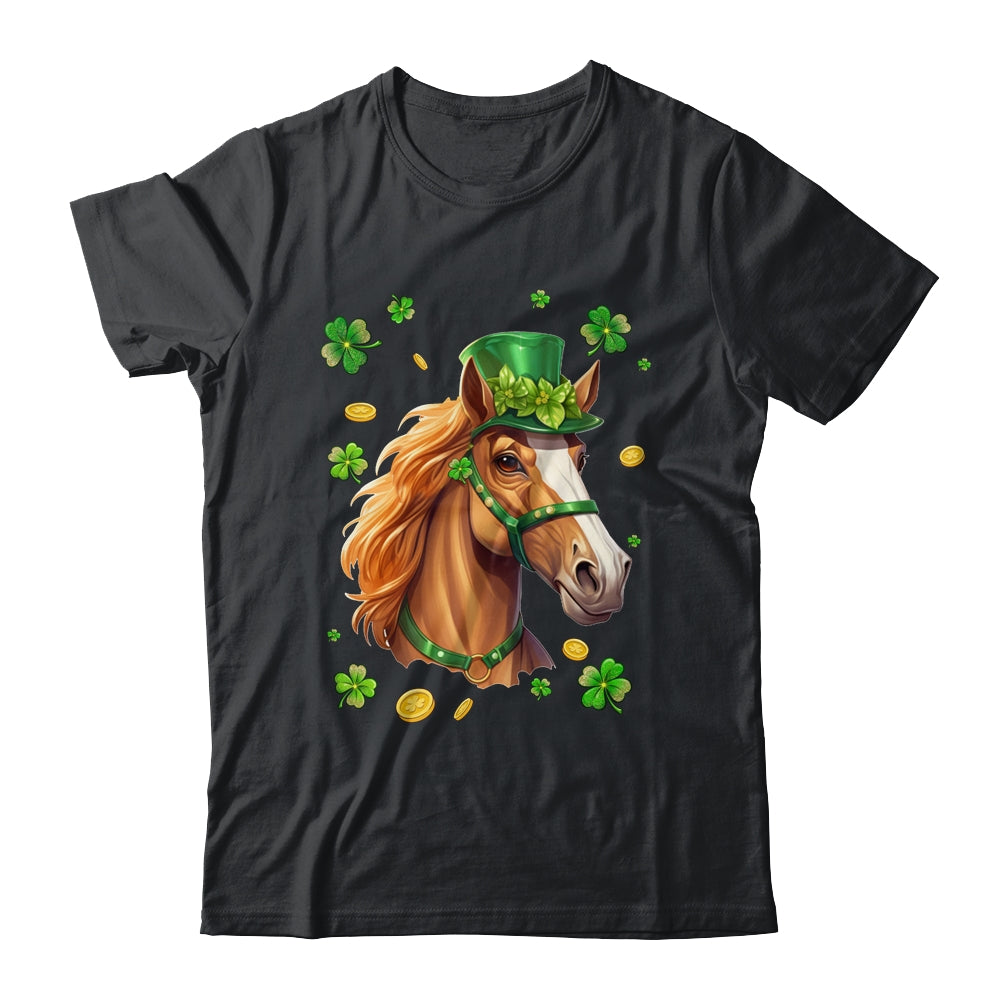 St Patricks Day Leprechaun Horse Shamrock Horse Lover Irish Shirt & Hoodie | teecentury