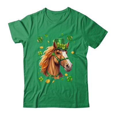St Patricks Day Leprechaun Horse Shamrock Horse Lover Irish Shirt & Hoodie | teecentury