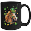 St Patricks Day Leprechaun Horse Shamrock Horse Lover Irish Mug | teecentury