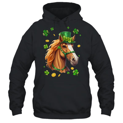 St Patricks Day Leprechaun Horse Shamrock Horse Lover Irish Shirt & Hoodie | teecentury