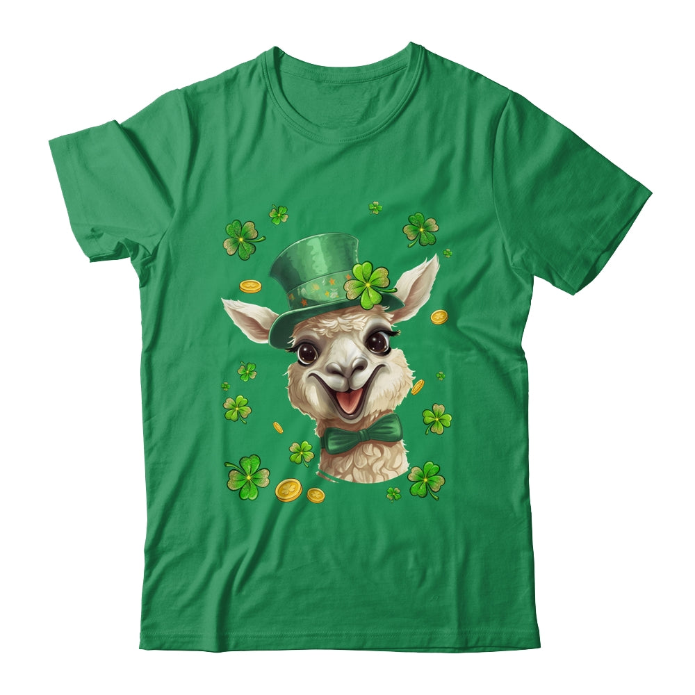 St Patricks Day Leprechaun Llama Shamrock Llama Lover Irish Shirt & Hoodie | teecentury