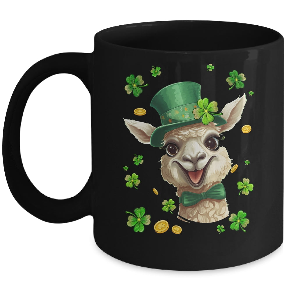 St Patricks Day Leprechaun Llama Shamrock Llama Lover Irish Mug | teecentury