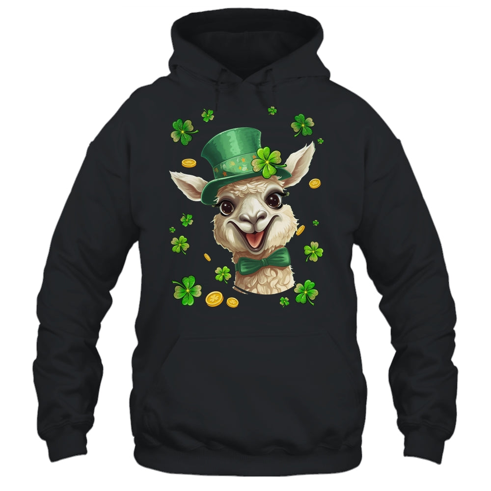 St Patricks Day Leprechaun Llama Shamrock Llama Lover Irish Shirt & Hoodie | teecentury