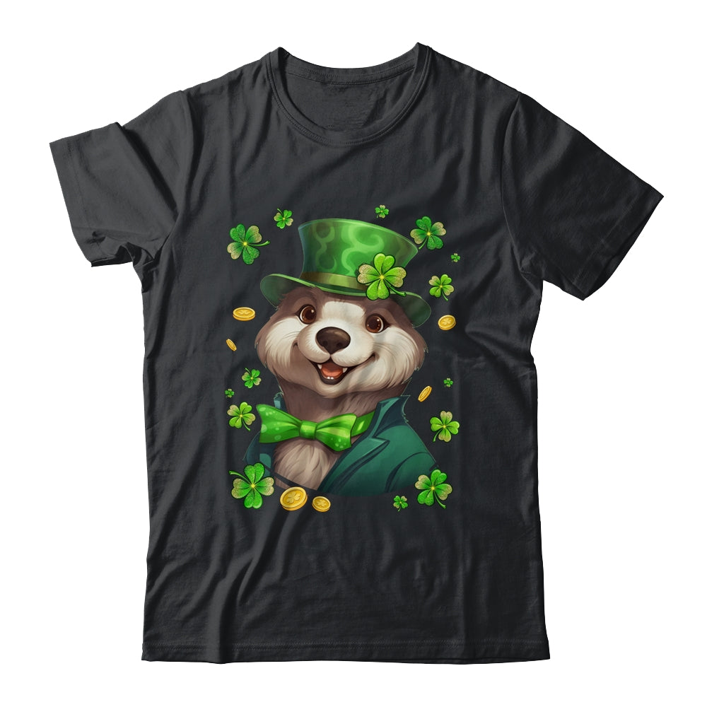 St Patricks Day Leprechaun Otter Shamrock Otter Lover Irish Shirt & Hoodie | teecentury