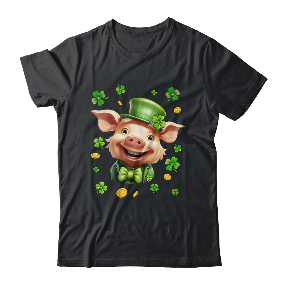 St Patricks Day Leprechaun Pig Shamrock Pig Lover Irish Shirt & Hoodie | teecentury