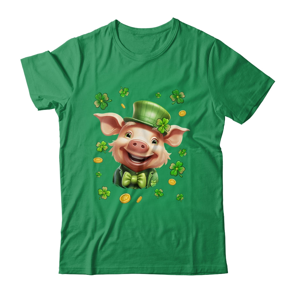 St Patricks Day Leprechaun Pig Shamrock Pig Lover Irish Shirt & Hoodie | teecentury