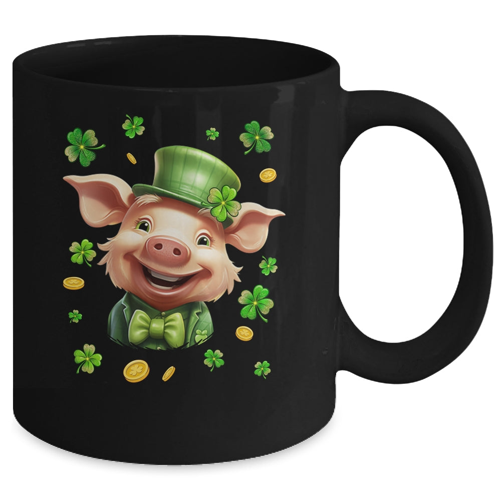 St Patricks Day Leprechaun Pig Shamrock Pig Lover Irish Mug | teecentury