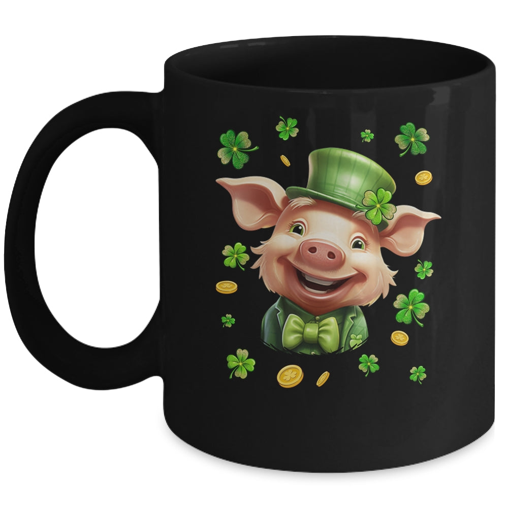 St Patricks Day Leprechaun Pig Shamrock Pig Lover Irish Mug | teecentury