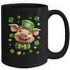 St Patricks Day Leprechaun Pig Shamrock Pig Lover Irish Mug | teecentury