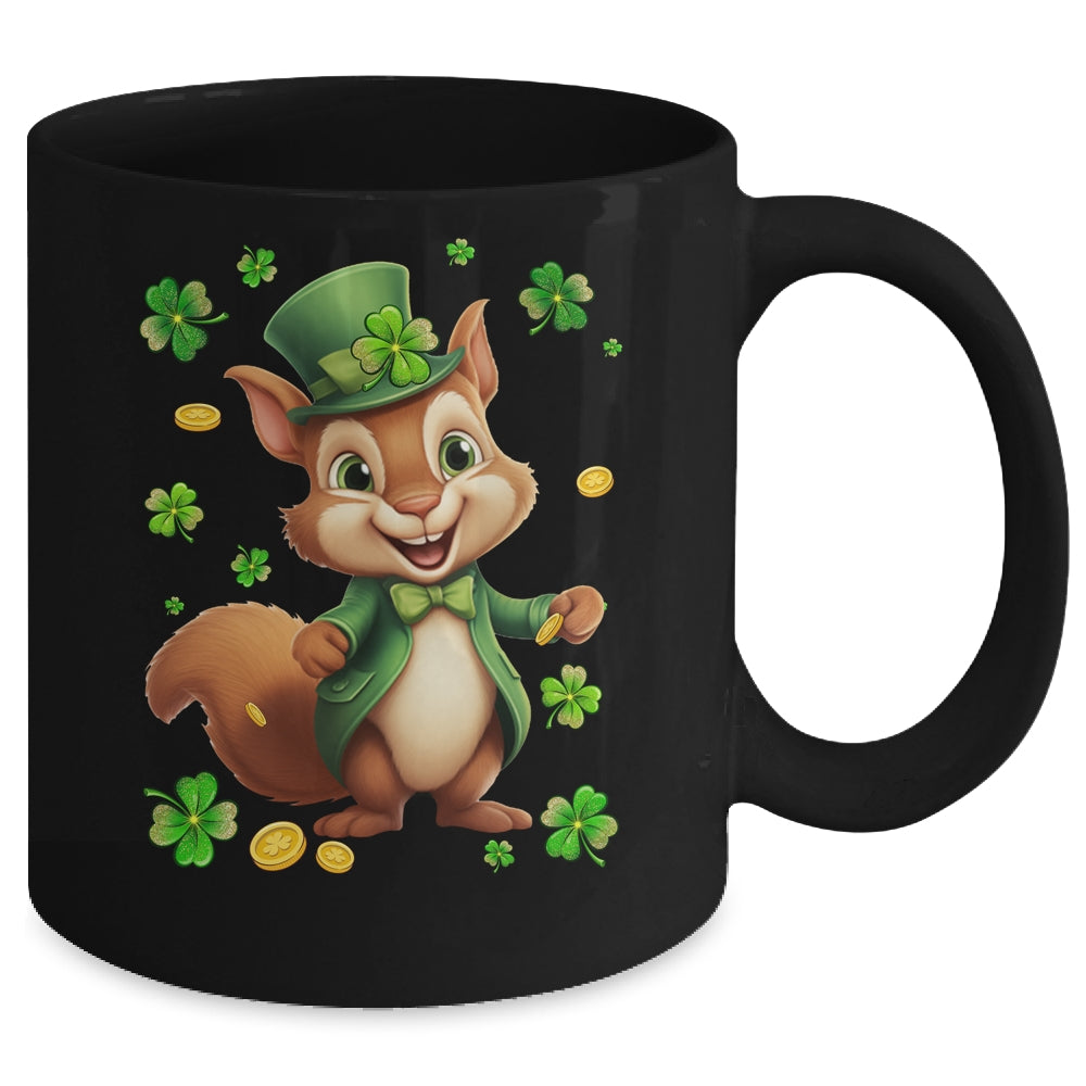 St Patricks Day Leprechaun Squirrel Shamrock Lover Irish Mug | teecentury