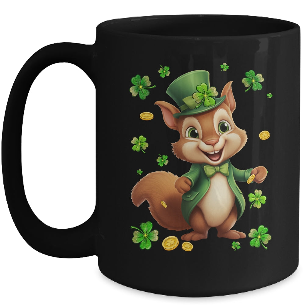 St Patricks Day Leprechaun Squirrel Shamrock Lover Irish Mug | teecentury