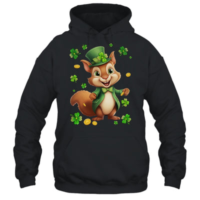 St Patricks Day Leprechaun Squirrel Shamrock Lover Irish Shirt & Hoodie | teecentury