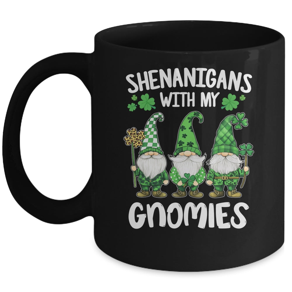 St Patricks Day Lucky Shamrock Leopard Gnomes Irish Women Mug | teecentury