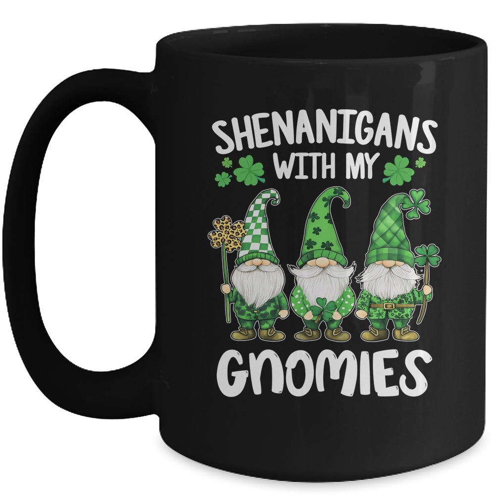 St Patricks Day Lucky Shamrock Leopard Gnomes Irish Women Mug | teecentury