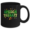 St Patricks Day Retro Speech Therapy SLP Therapist Groovy Mug | teecentury
