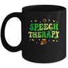 St Patricks Day Retro Speech Therapy SLP Therapist Groovy Mug | teecentury