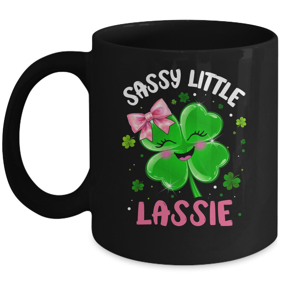 St Patricks Day Sassy Little Lassie Funny Kids Girl Mug | teecentury