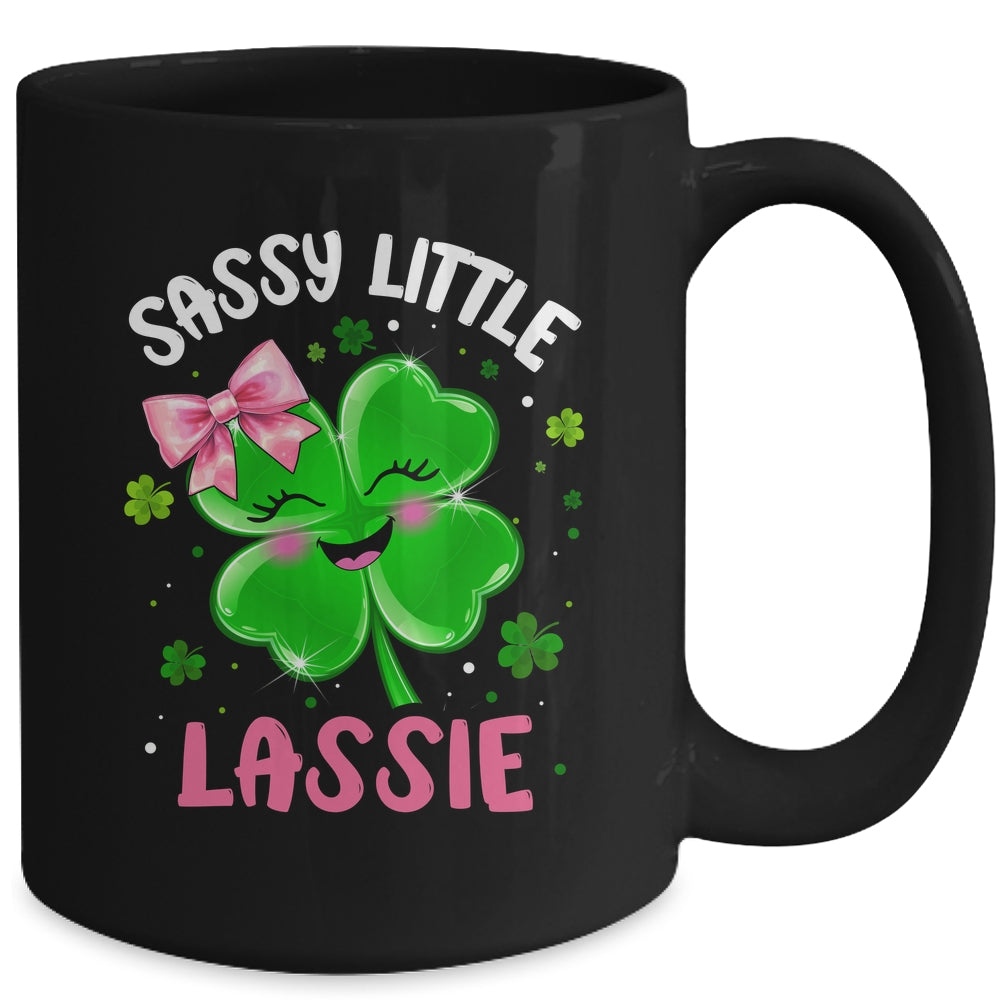 St Patricks Day Sassy Little Lassie Funny Kids Girl Mug | teecentury