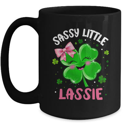 St Patricks Day Sassy Little Lassie Funny Kids Girl Mug | teecentury