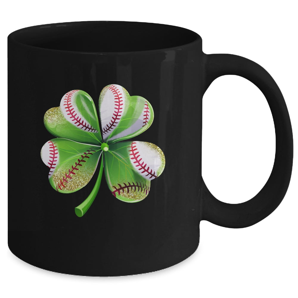 St Patricks Day Shamrock Irish Leopard Print Women Girls Mug | teecentury