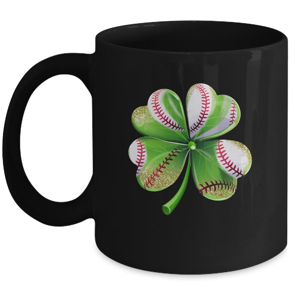 St Patricks Day Shamrock Irish Leopard Print Women Girls Mug | teecentury