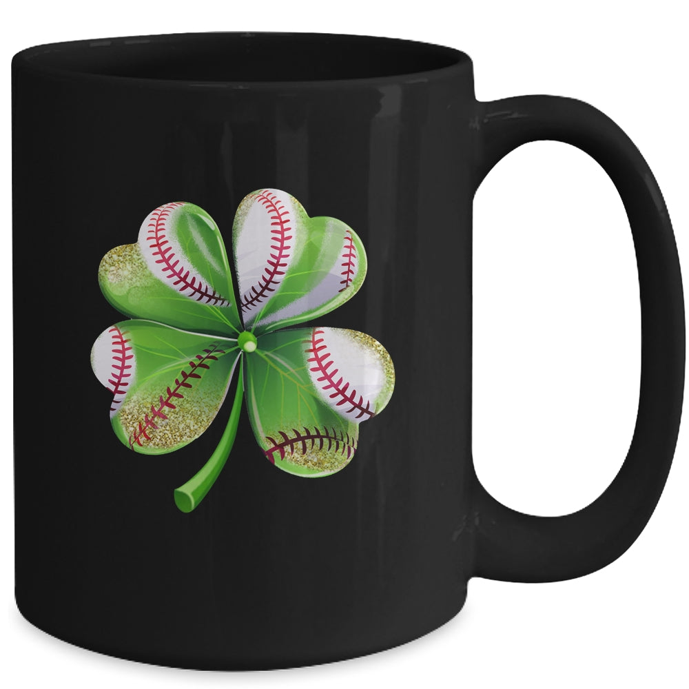 St Patricks Day Shamrock Irish Leopard Print Women Girls Mug | teecentury