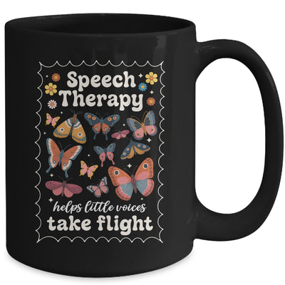 Stamp Speech Therapy Butterfly Speech Language Pathologist Mug | teecentury