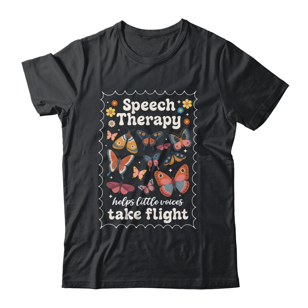 Stamp Speech Therapy Butterfly Speech Language Pathologist Shirt & Hoodie | teecentury