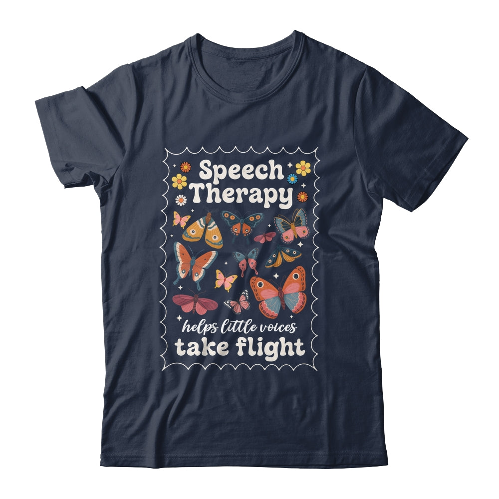 Stamp Speech Therapy Butterfly Speech Language Pathologist Shirt & Hoodie | teecentury